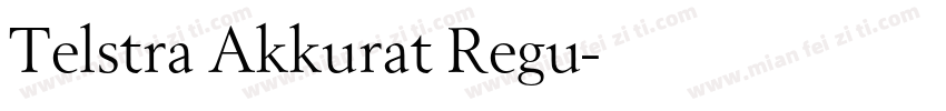 Telstra Akkurat Regu字体转换